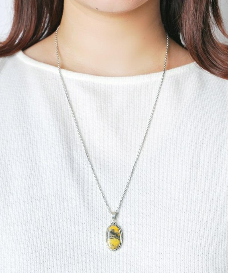 【フランス買付】バンブルビージャスパー ネックレス