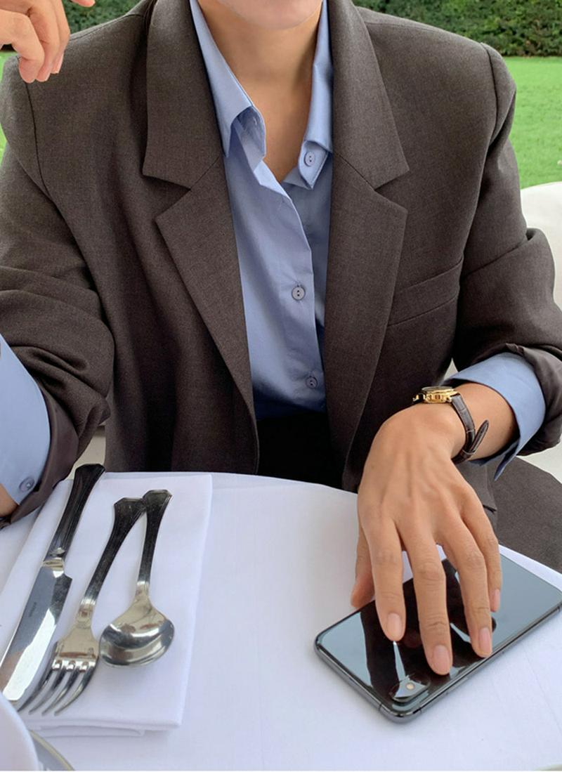 テンセル混シングルジャケット