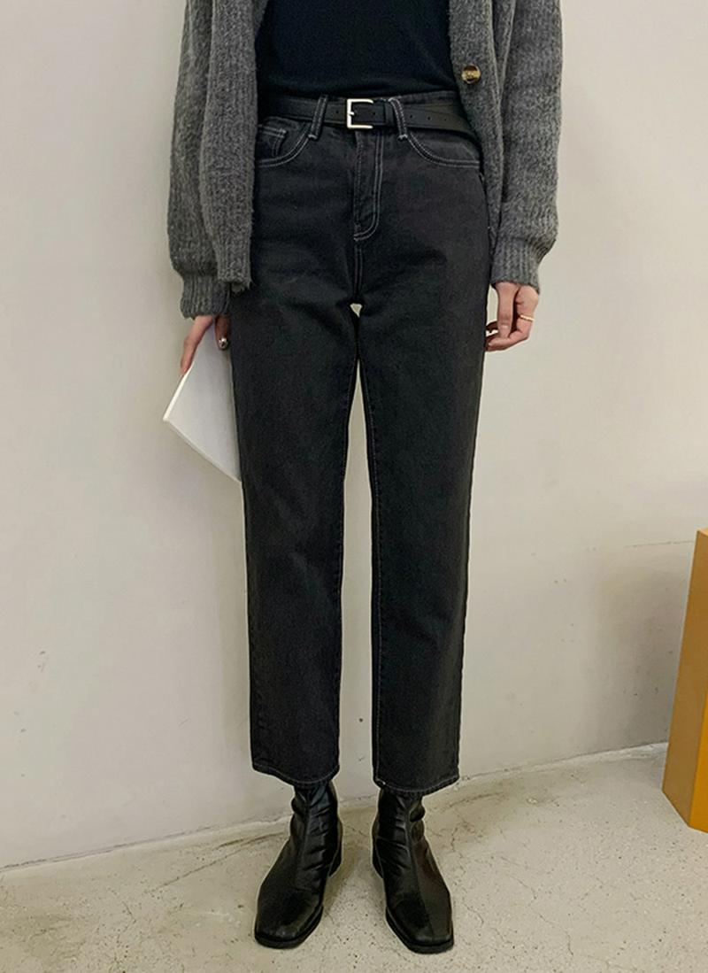 裏起毛ワイドストレートパンツ