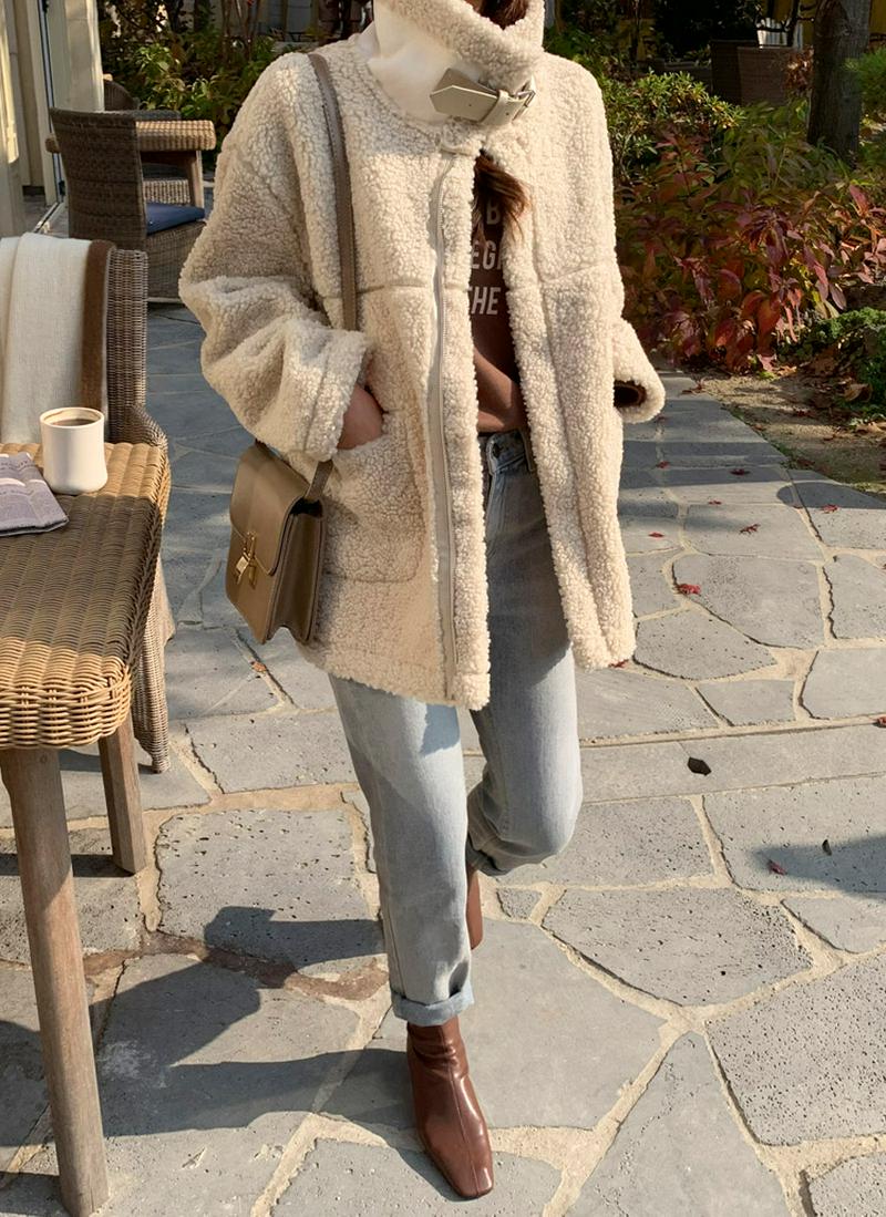 オーバーフィットムートン風ジャケット