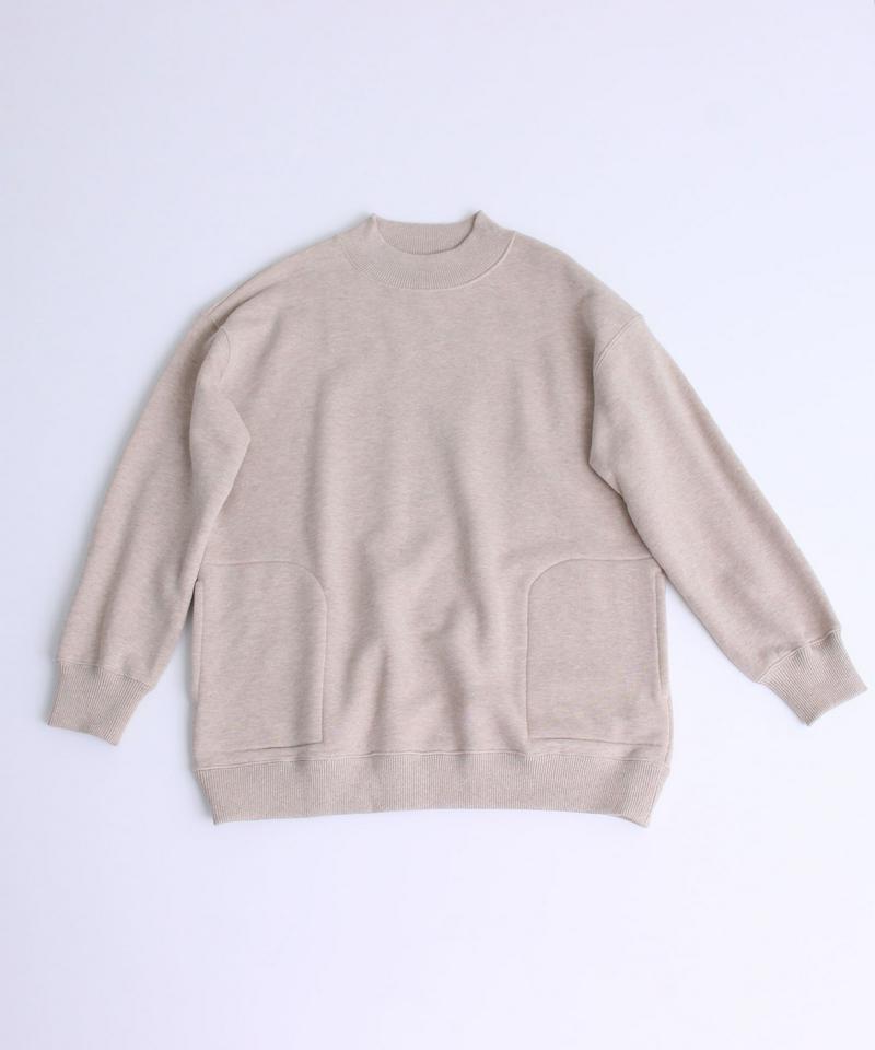 mat　ウール裏毛　ハイネックプルオーバー