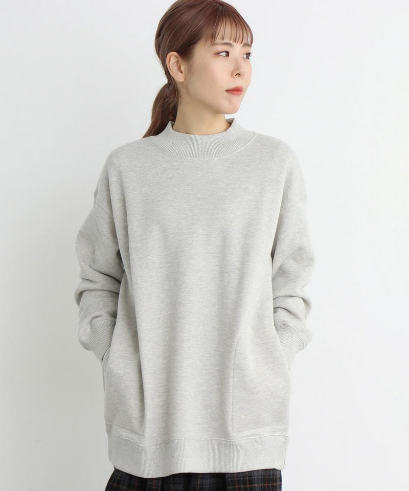 mat　ウール裏毛　ハイネックプルオーバー