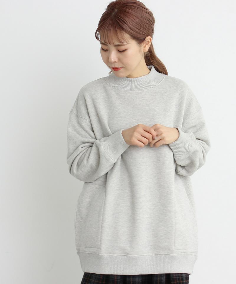 mat　ウール裏毛　ハイネックプルオーバー