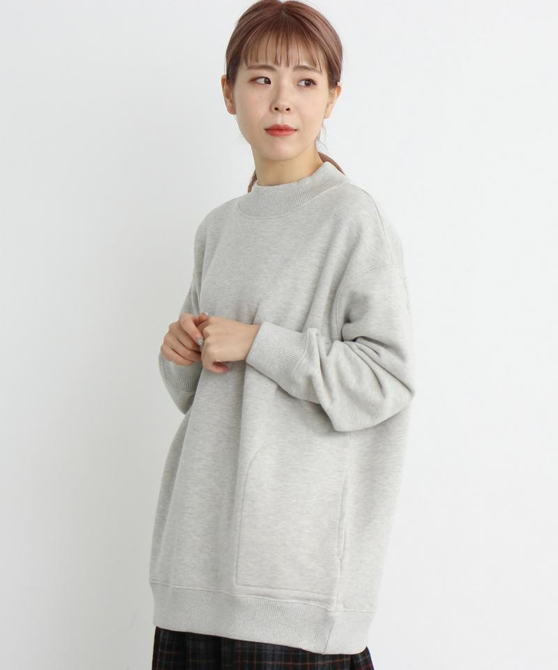 mat　ウール裏毛　ハイネックプルオーバー