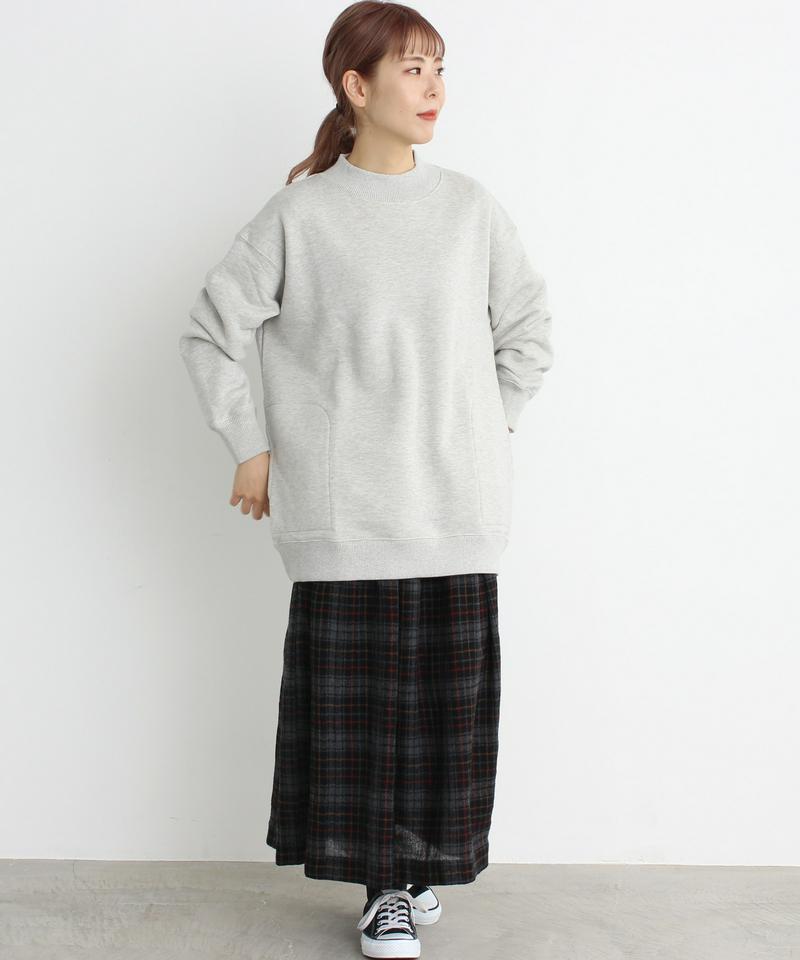 mat　ウール裏毛　ハイネックプルオーバー