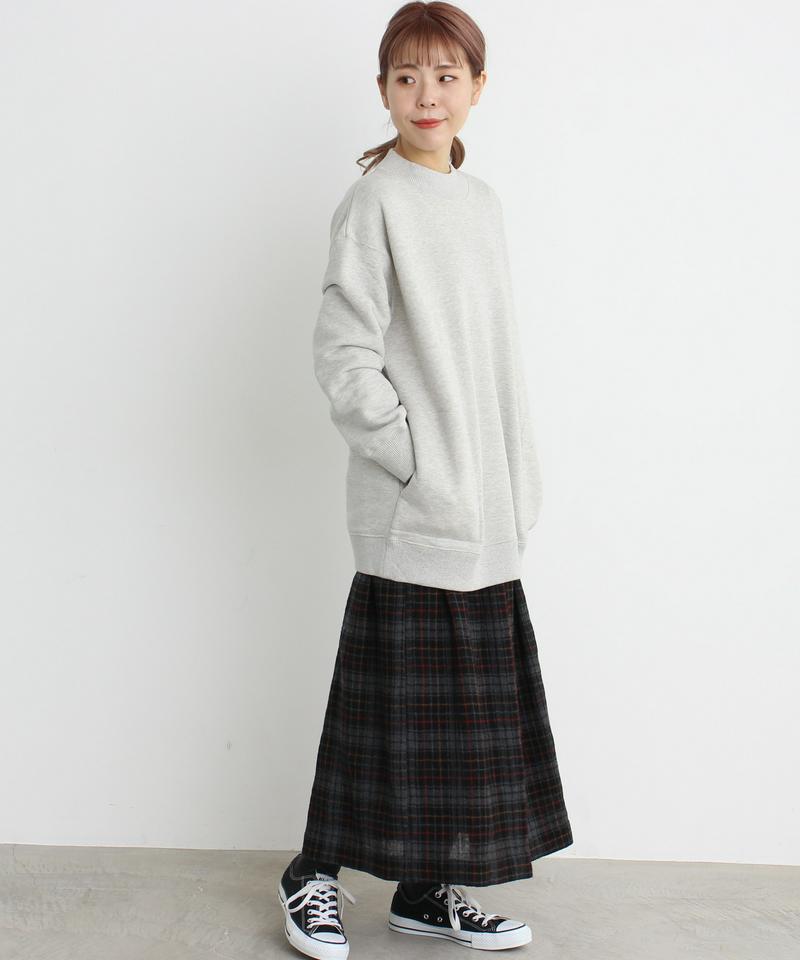 mat　ウール裏毛　ハイネックプルオーバー