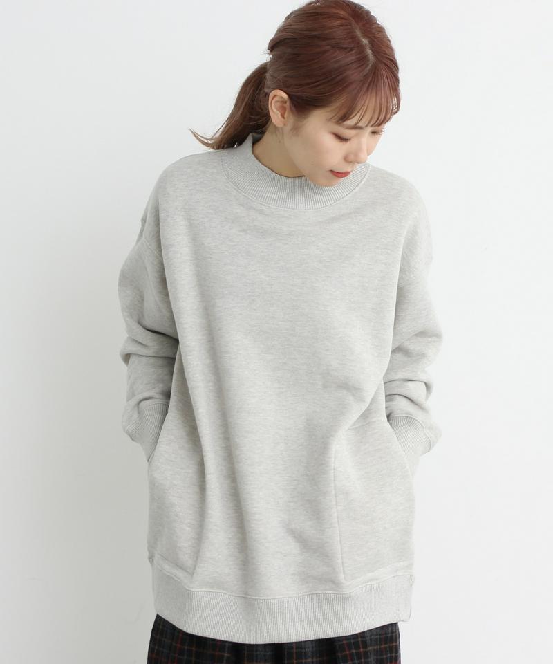mat　ウール裏毛　ハイネックプルオーバー