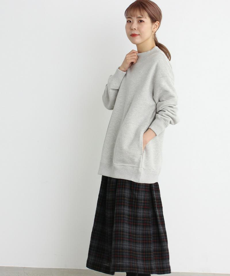 mat　ウール裏毛　ハイネックプルオーバー