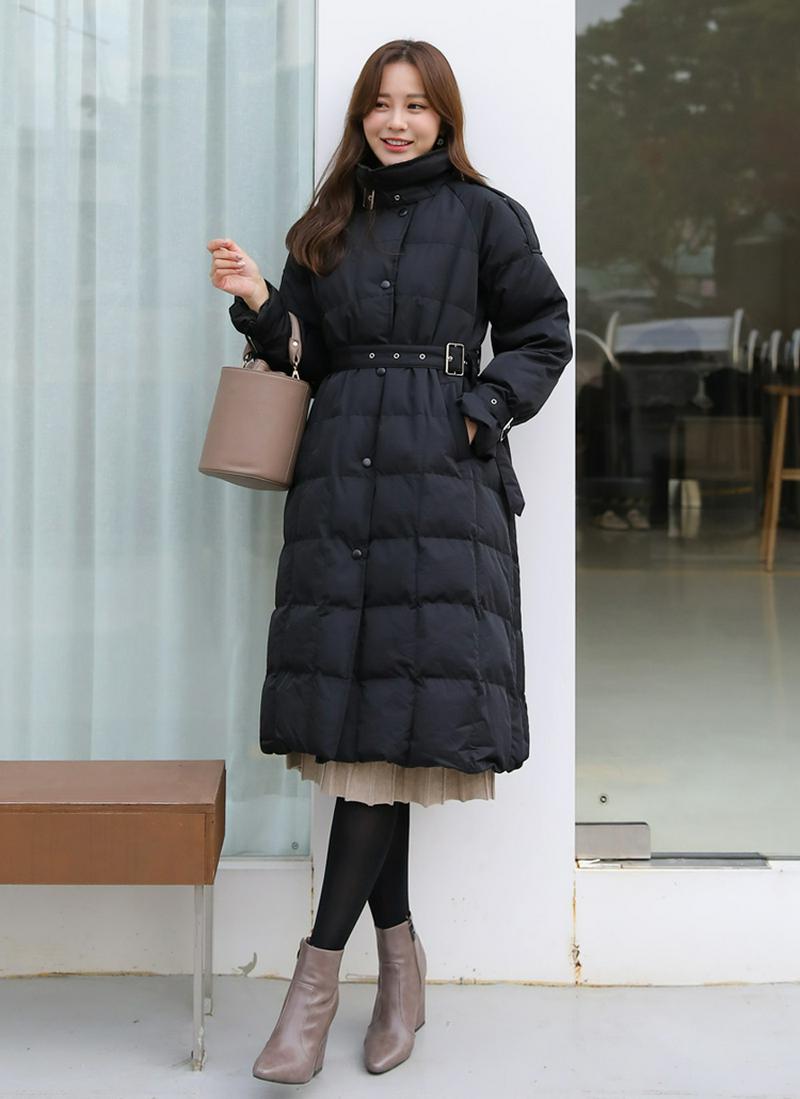 ベルト付ウェルロンロングジャケット