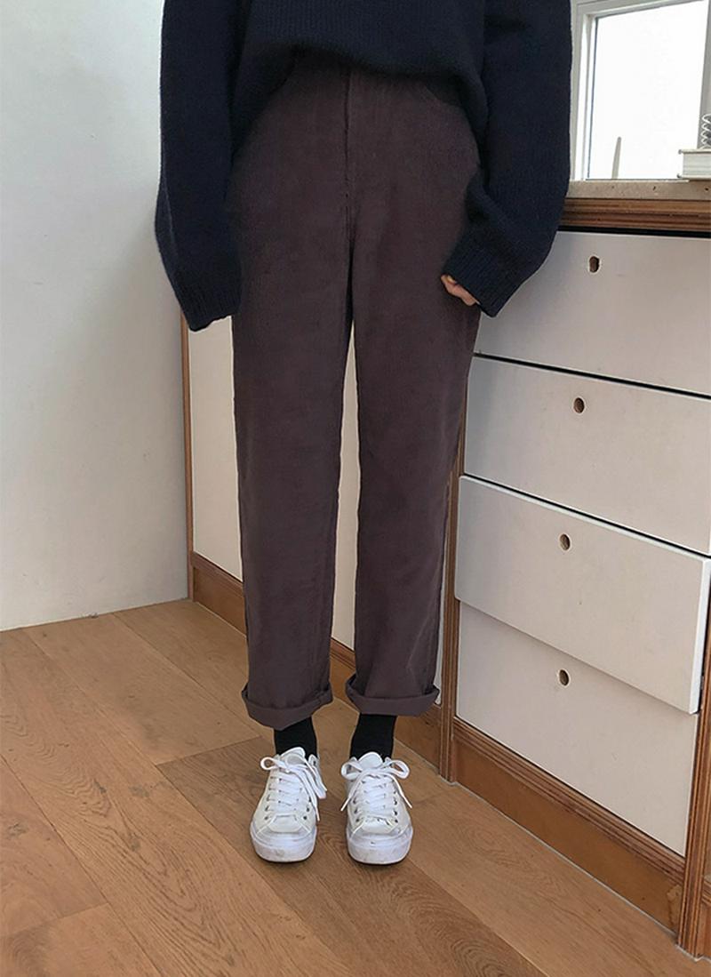 ストレートコーデュロイパンツ