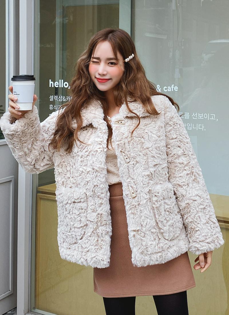 トグルボタンソフトファージャケット