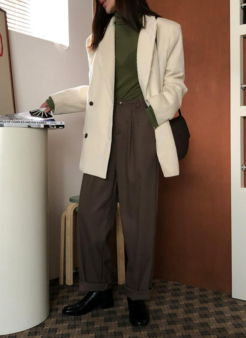 コーデュロイボクシージャケット