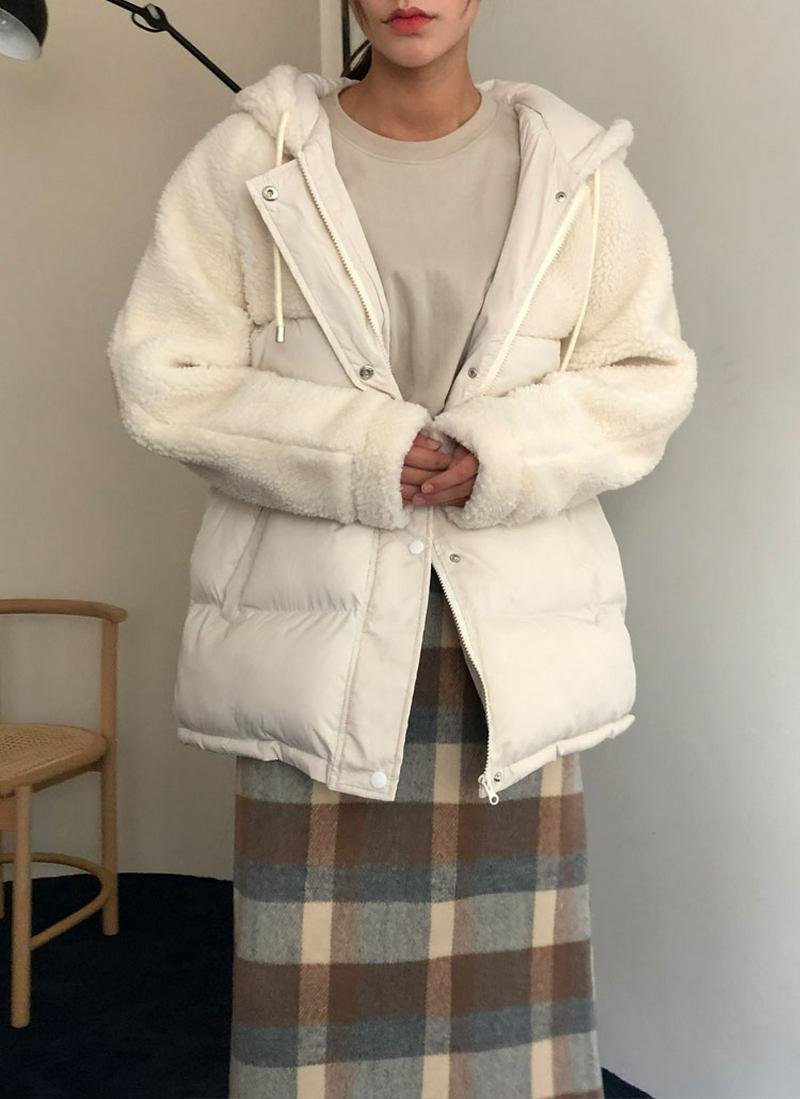 ボアパネル中綿ジャケット