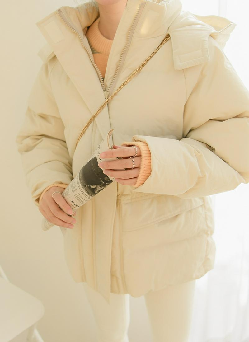 ベルクロテープ中綿ジャケット