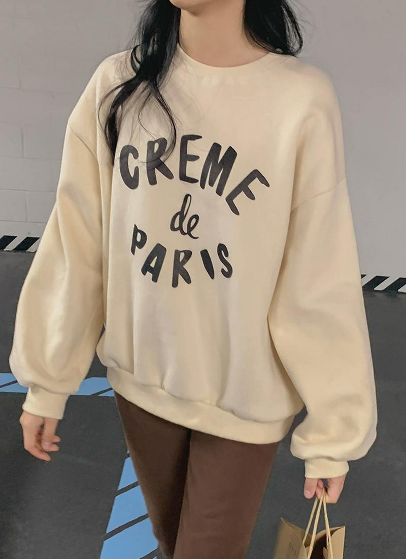 裏起毛CREMEスウェット