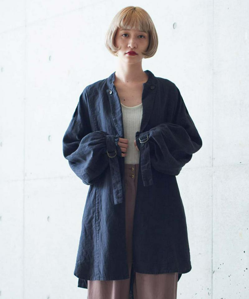 ○麻グランジールオーバーサイズロングジャケット（cardo fabrica）