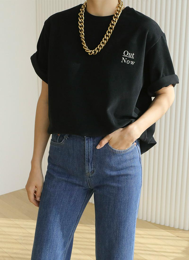 OutベロアタッチTシャツ