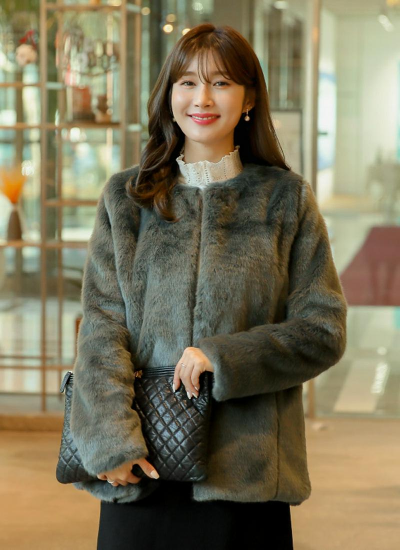 エコファーノーカラージャケット