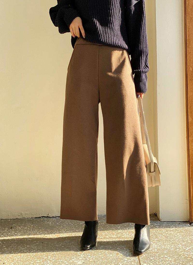 ニットワイドパンツ・全4色