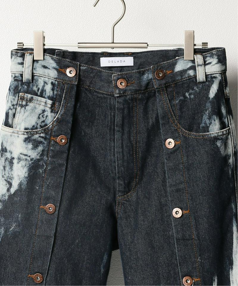 DELADA UNISEX TIE DYE JEANS WITH FRONT B