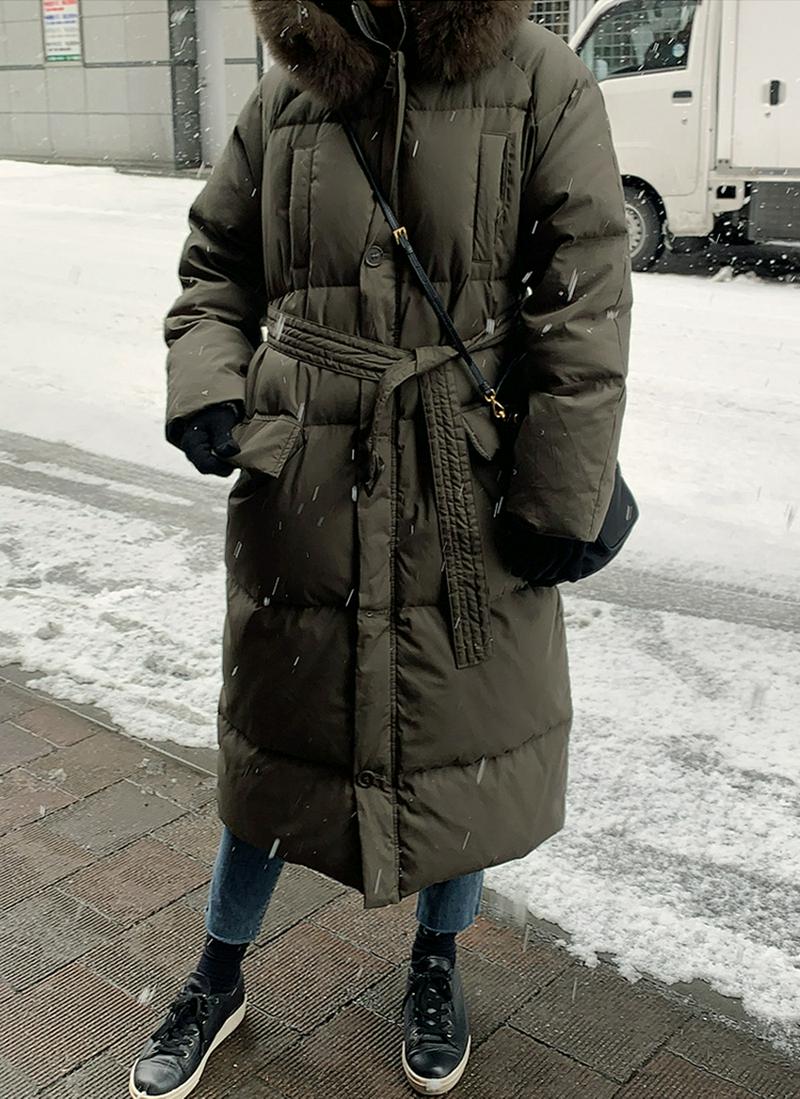 ダックダウンロングジャケット