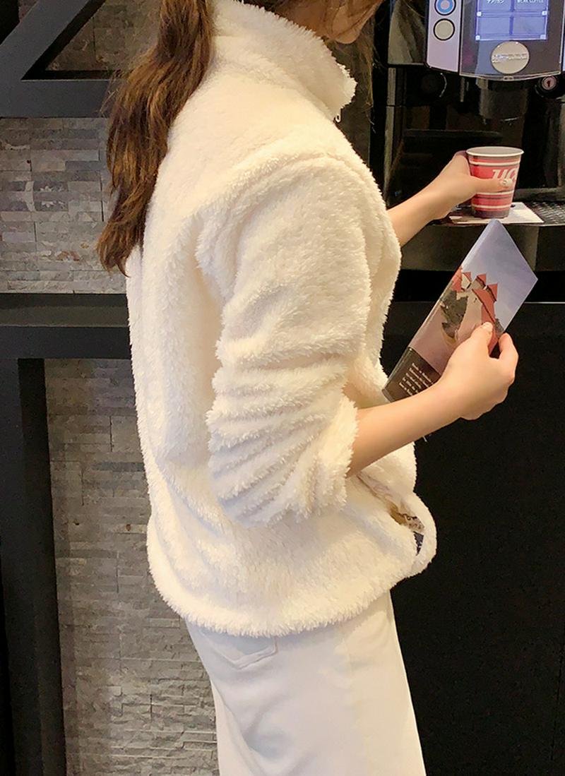 ハイネックフリースボアジャケット