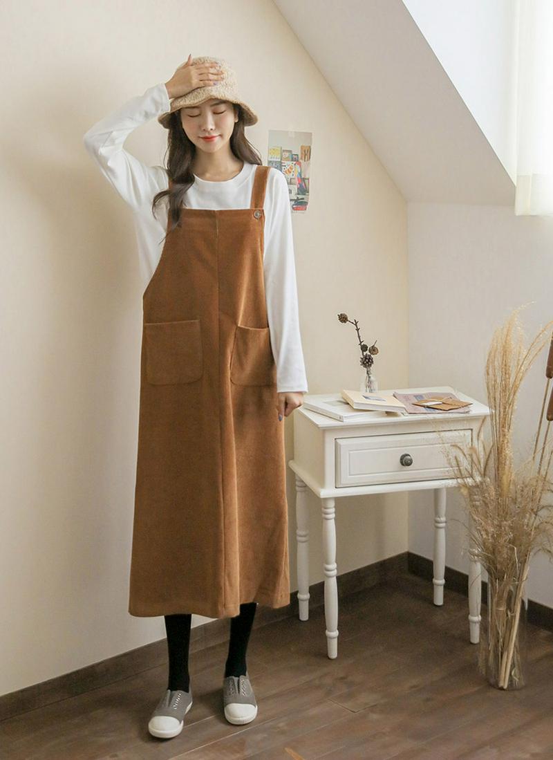 コーデュロイジャンパースカート