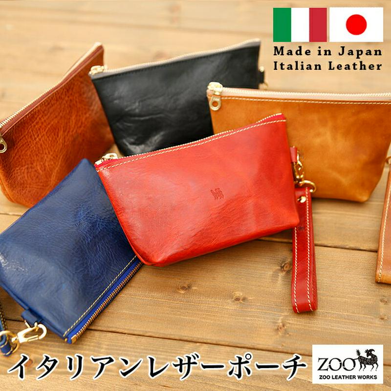 ZOO【ズー】【日本製】ZPH-002！【イタリア製　本革】【送料無料】レザー ポーチ【RACCOON POUCH2】ラクーンポ