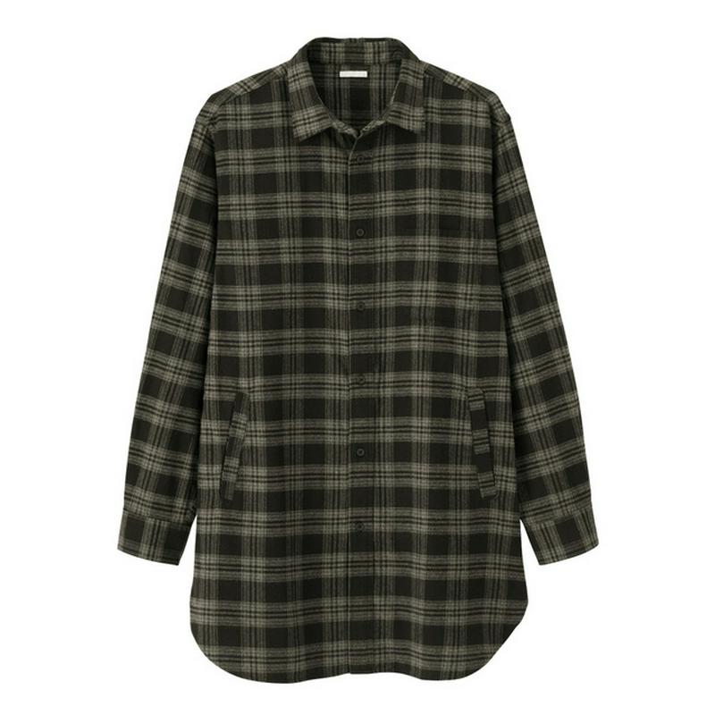 フランネルチェックロングシャツ(長袖)