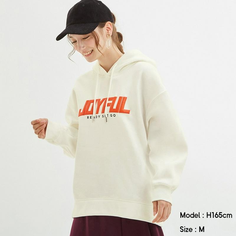 グラフィックオーバーサイズスウェットプルパーカ(長袖)