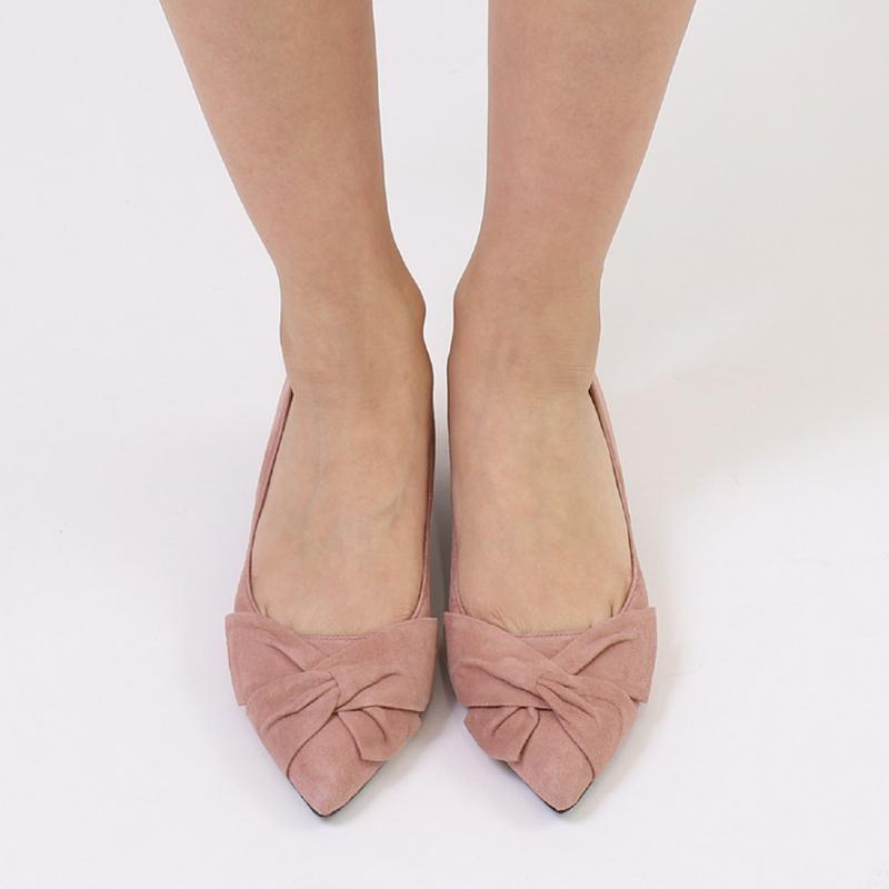 オンオフ使える！しっかりヒールのドレープパンプス