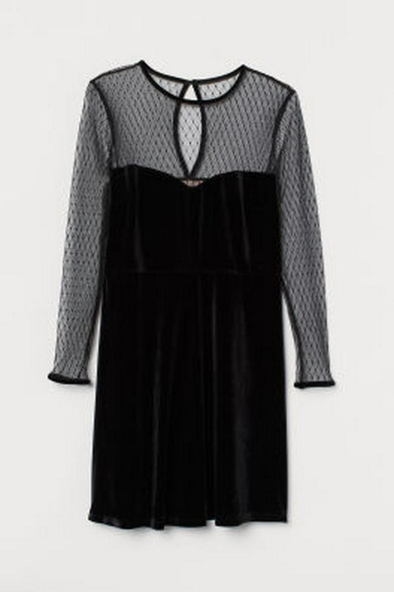 H&M+ ベロアワンピース