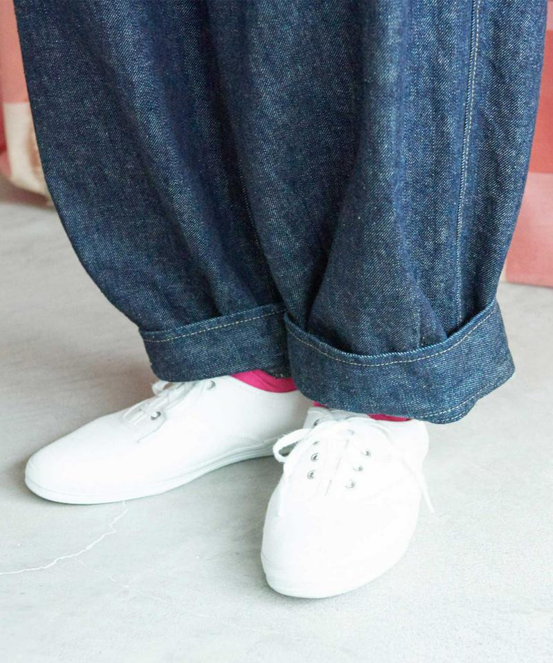 リサイクルコットン　デニム　だぼパンツ（Lene non finito）