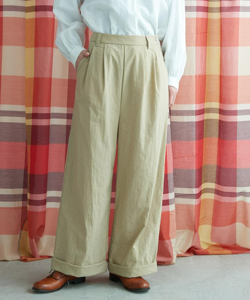 ●○高密度ナイロン　ルーズパンツ（Lene non finito）