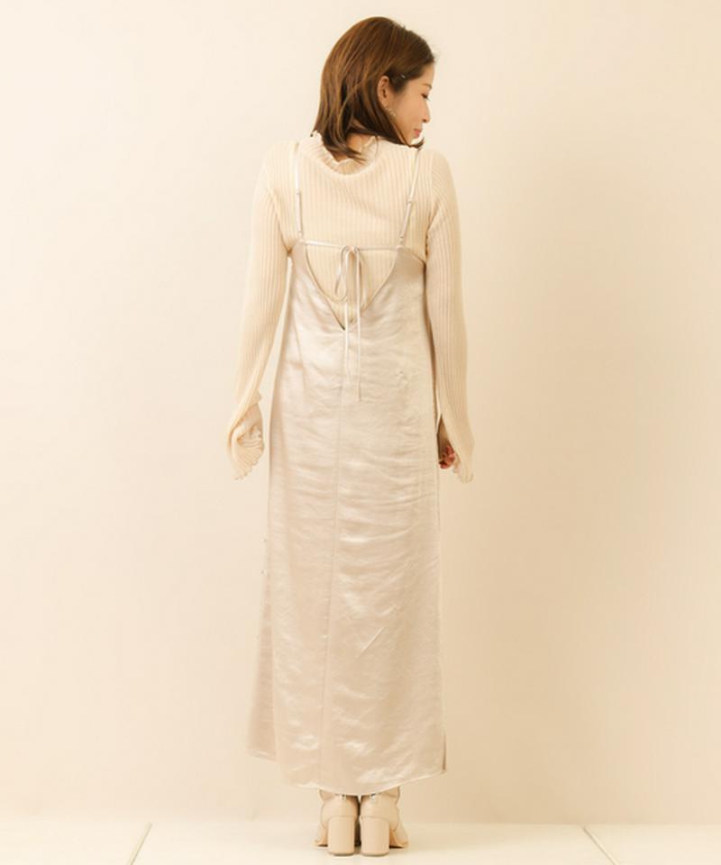 Who S Who Chico フーズフーチコ の サテンサイドスリットキャミワンピース Parte