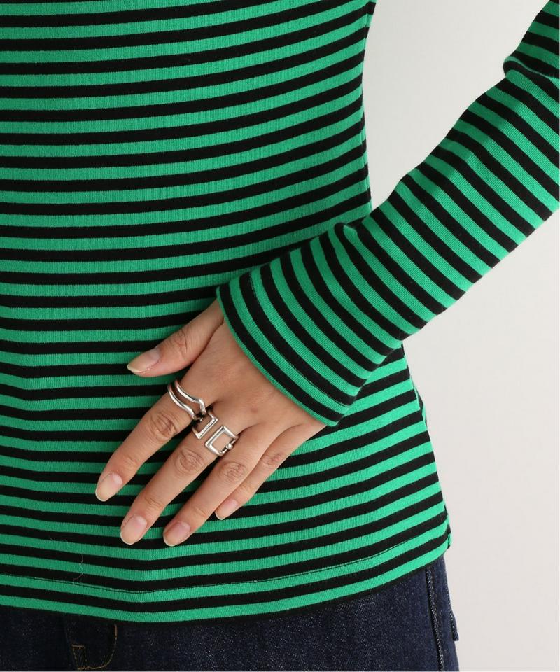 【pushBUTTON/プッシュボタン】border tops:カットソー