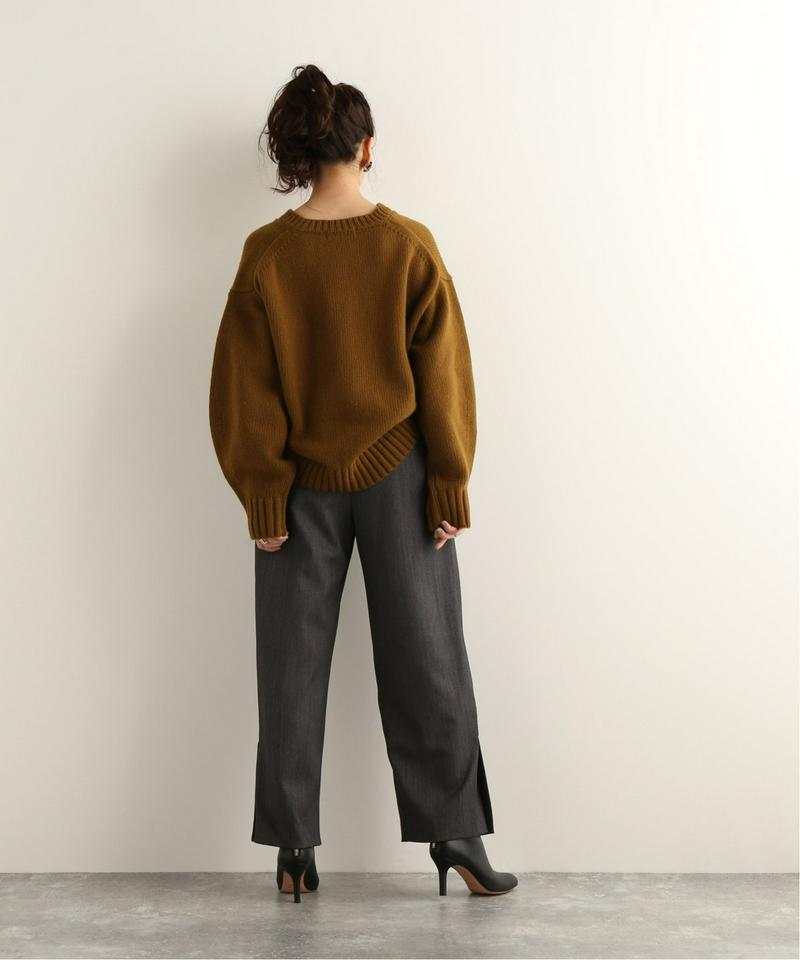 【NEU】ウールチノタックストレートパンツ