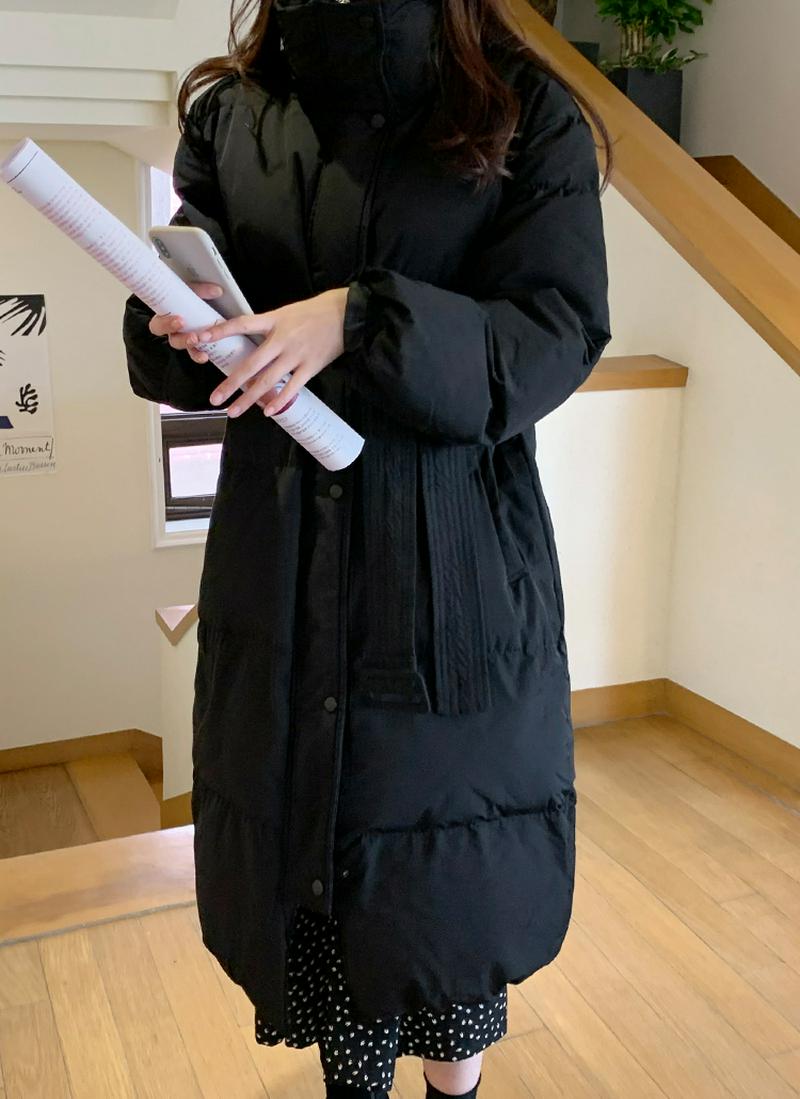 ベルトSET中綿ロングジャケット