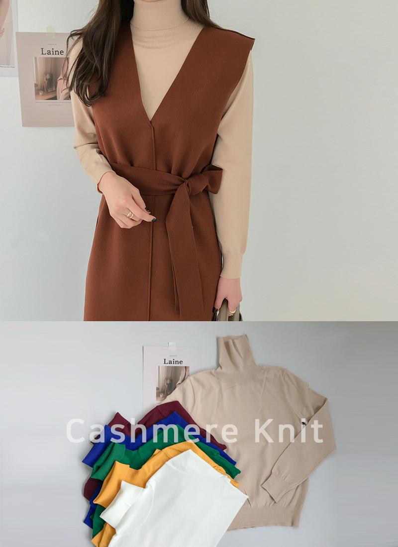 13COLORSカシミヤ混ニット