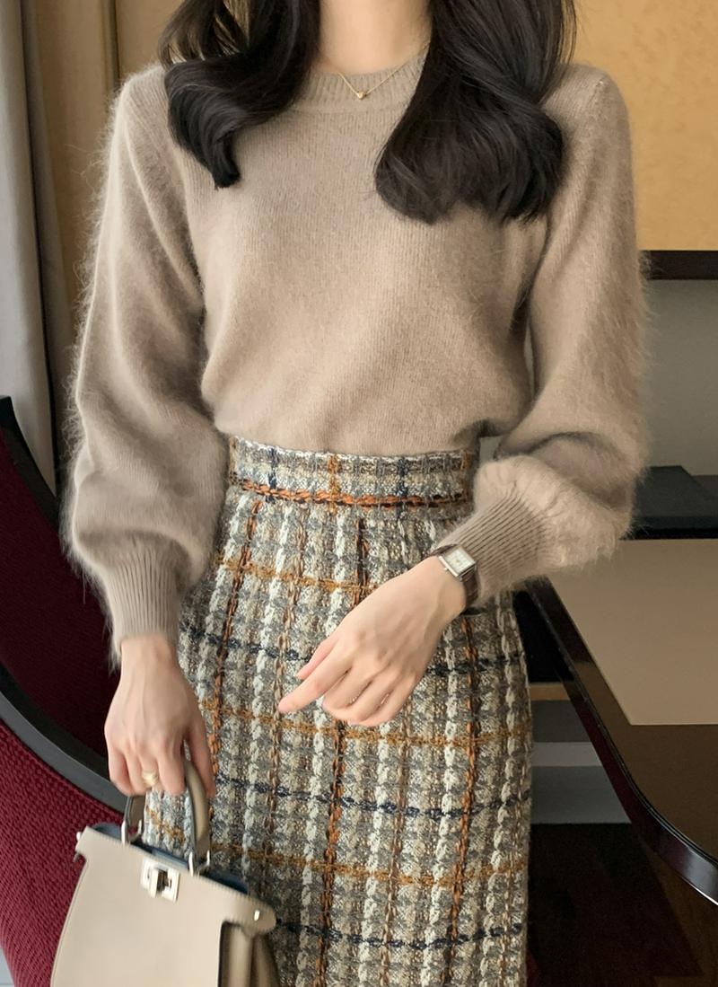 アンゴラブレンドバルーンニット