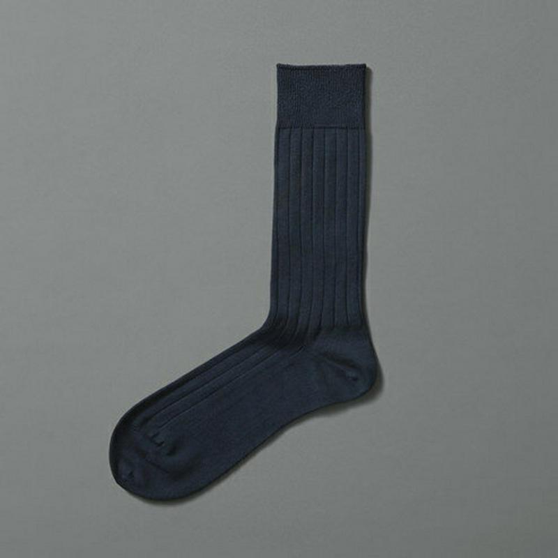 【全品送料無料～6/26 09:59迄】【あす楽】【公式 Tabio MEN】 メンズ 9×2太リブソックス(コン) / 靴下屋 靴下 タビオメン タビオ Tabio くつ下 クルー 消臭靴下 デオドラント 紳士 箱 ギフト BOX ボックス付き バレンタイン プレゼント 男性 日本製