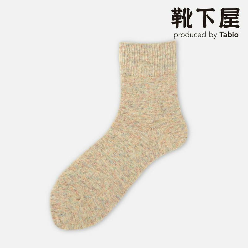【あす楽】【Tabio】 ウール ベタ ロークルーソックス / 靴下屋 靴下 タビオ くつ下 ショート レディース 日本製