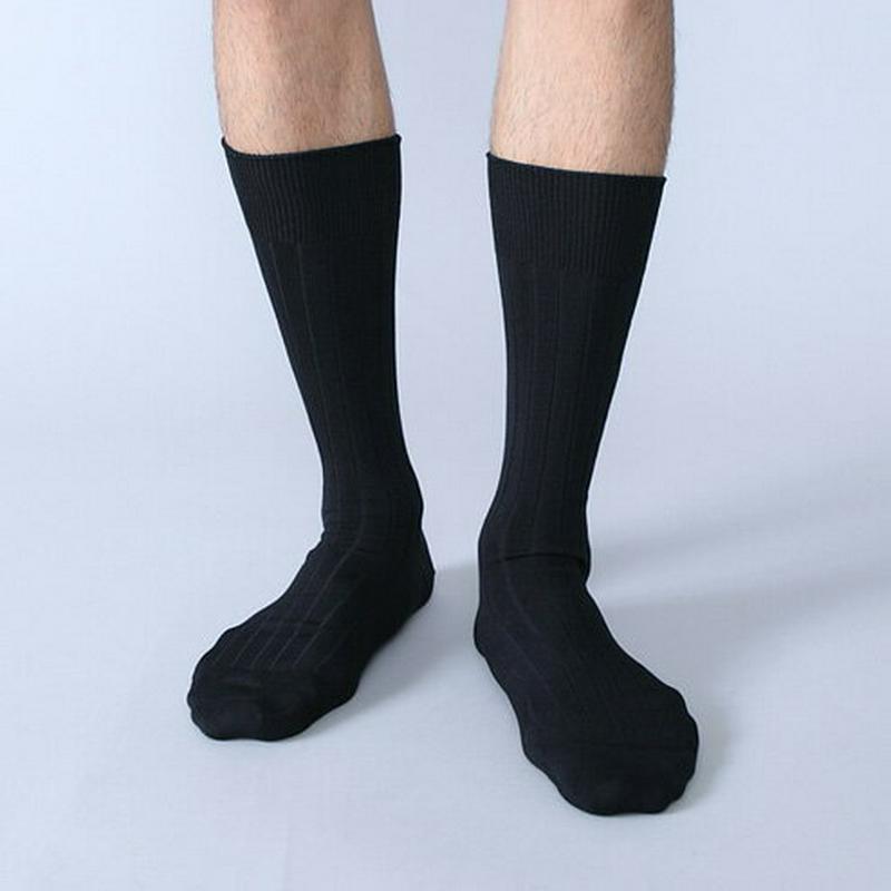 【あす楽】【Tabio MEN】 メンズ9×2つやリブビジネスソックス コン 紺 ネイビー / 靴下屋 靴下 タビオ Tabio