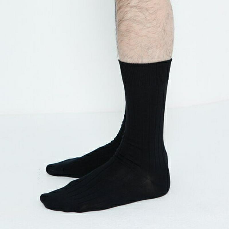 【あす楽】【Tabio MEN】 メンズ9×2つやリブビジネスソックス コン 紺 ネイビー / 靴下屋 靴下 タビオ Tabio