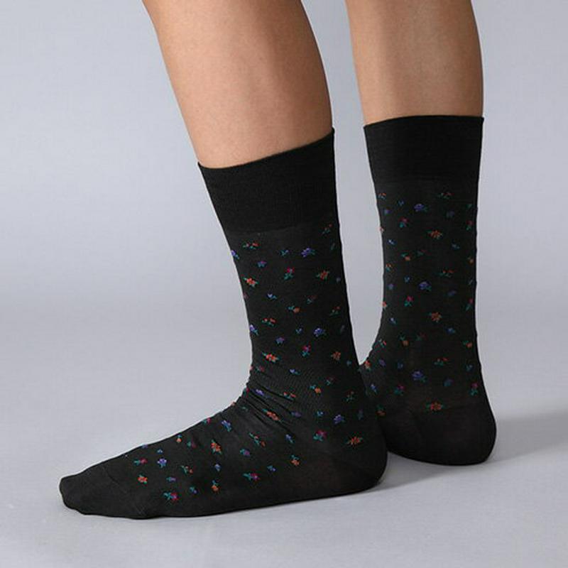 【あす楽】【Tabio MEN】 メンズフラワー柄ソックス / 靴下屋 靴下 タビオ くつ下 メンズ 日本製