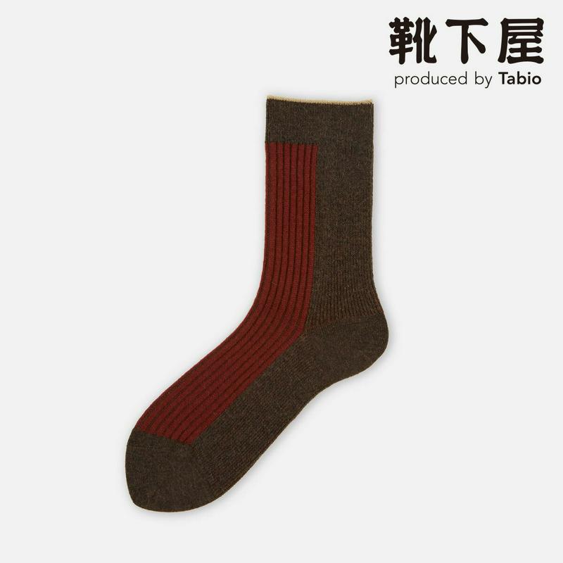 【あす楽】【Tabio】 ジャカード リブ切替 ロークルー / 靴下屋 靴下 タビオ くつ下 ショート レディース 日本製
