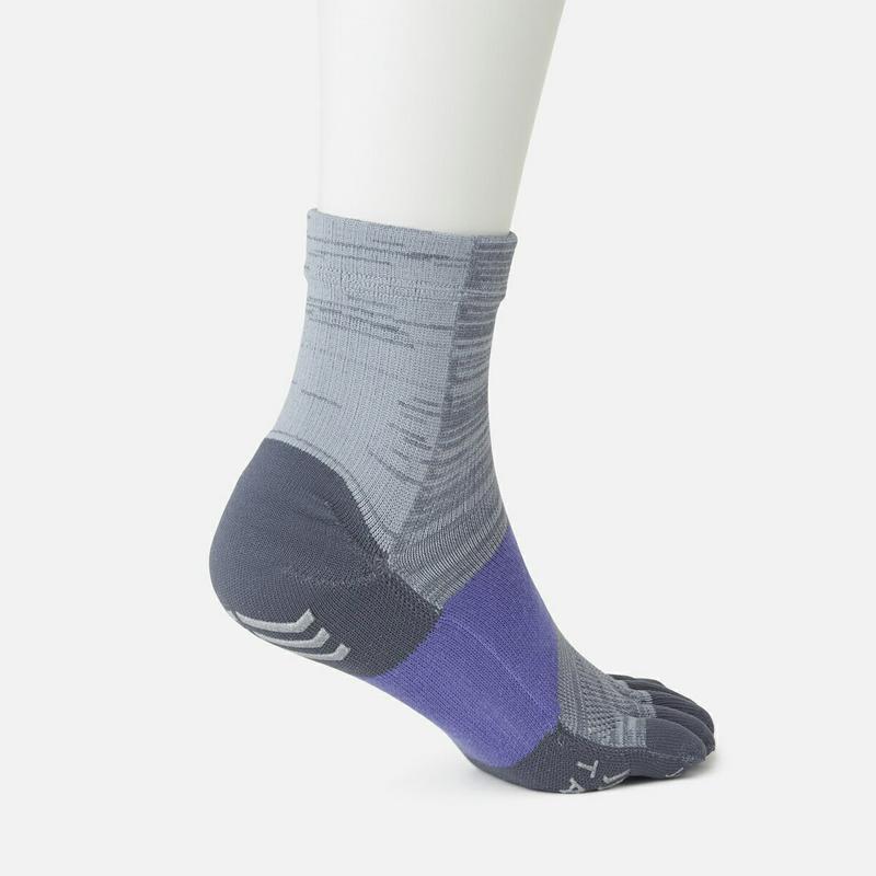 【あす楽】【TABIO SPORTS】 ウール レーシングラン 五本指ソックス 23.0〜25.0cm ターコイズブルー / 靴下屋 靴下 タビオ タビオスポーツ Tabio くつ下 ショート 5本指 五本指 5本指靴下 五本指靴下 5本指ソックス レディース 日本製 ¬