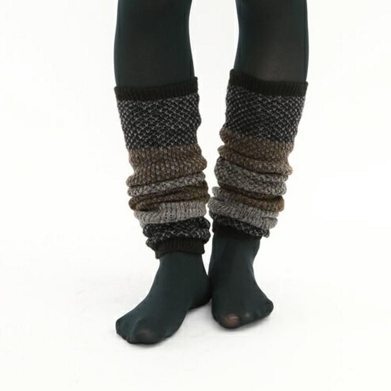 【あす楽】【Tabio】 1×1切替柄レッグウォーマー / 靴下屋 靴下 タビオ くつ下 レッグウォーマー レディース 日本製