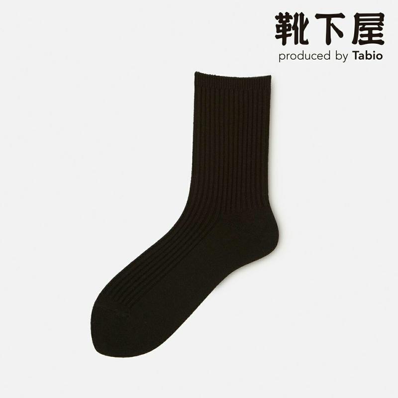 【あす楽】【靴下屋】 プレミアムウール 2×2リブソックス / 靴下 タビオ Tabio くつ下 クルー ウール リブソックス レディース 日本製