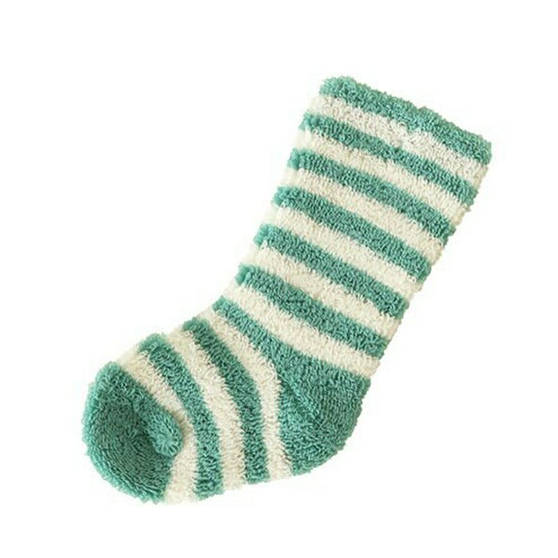 【全品送料無料★〜1/16 23:59迄】【あす楽】【靴下屋】 ベビーボーダーハイソックス ダルミント / 靴下 タビオ Tabio くつ下 ベビー 子供 子供用靴下 出産祝い 日本製 ¬